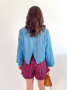 Megs Denim Top - Swoon Boutique New Orleans