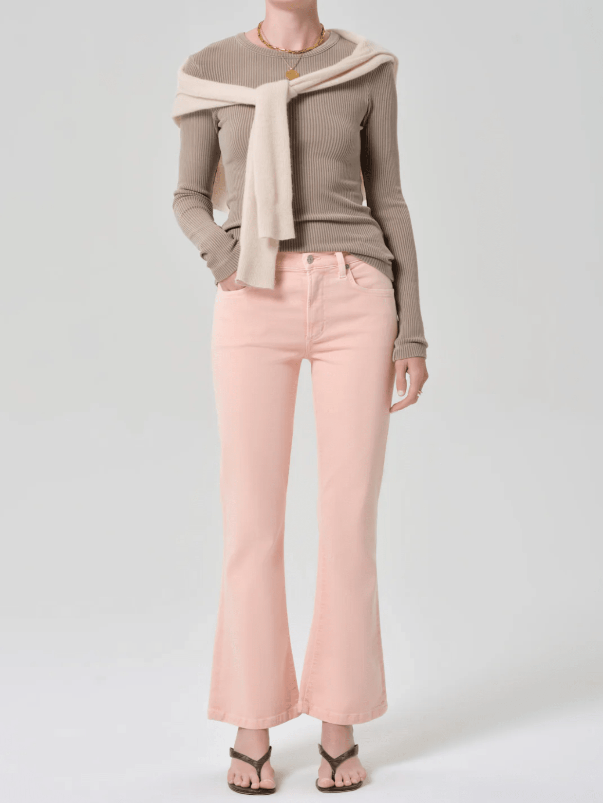 Melon Goldie Kick Flare - Swoon Boutique New Orleans