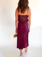 Merlot Mia Bias Skirt - Swoon Boutique New Orleans