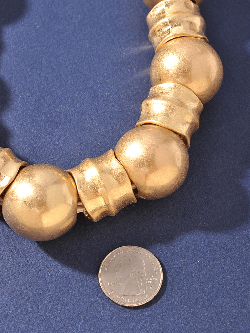 Metal Bead Statement Necklace - Swoon Boutique New Orleans
