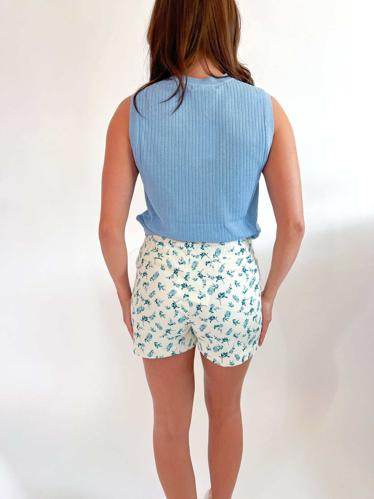Metallic Ribbed Knit Sleeveless Top - Swoon Boutique New Orleans