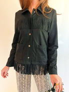 Midnight Fringe Jacket - Swoon Boutique New Orleans