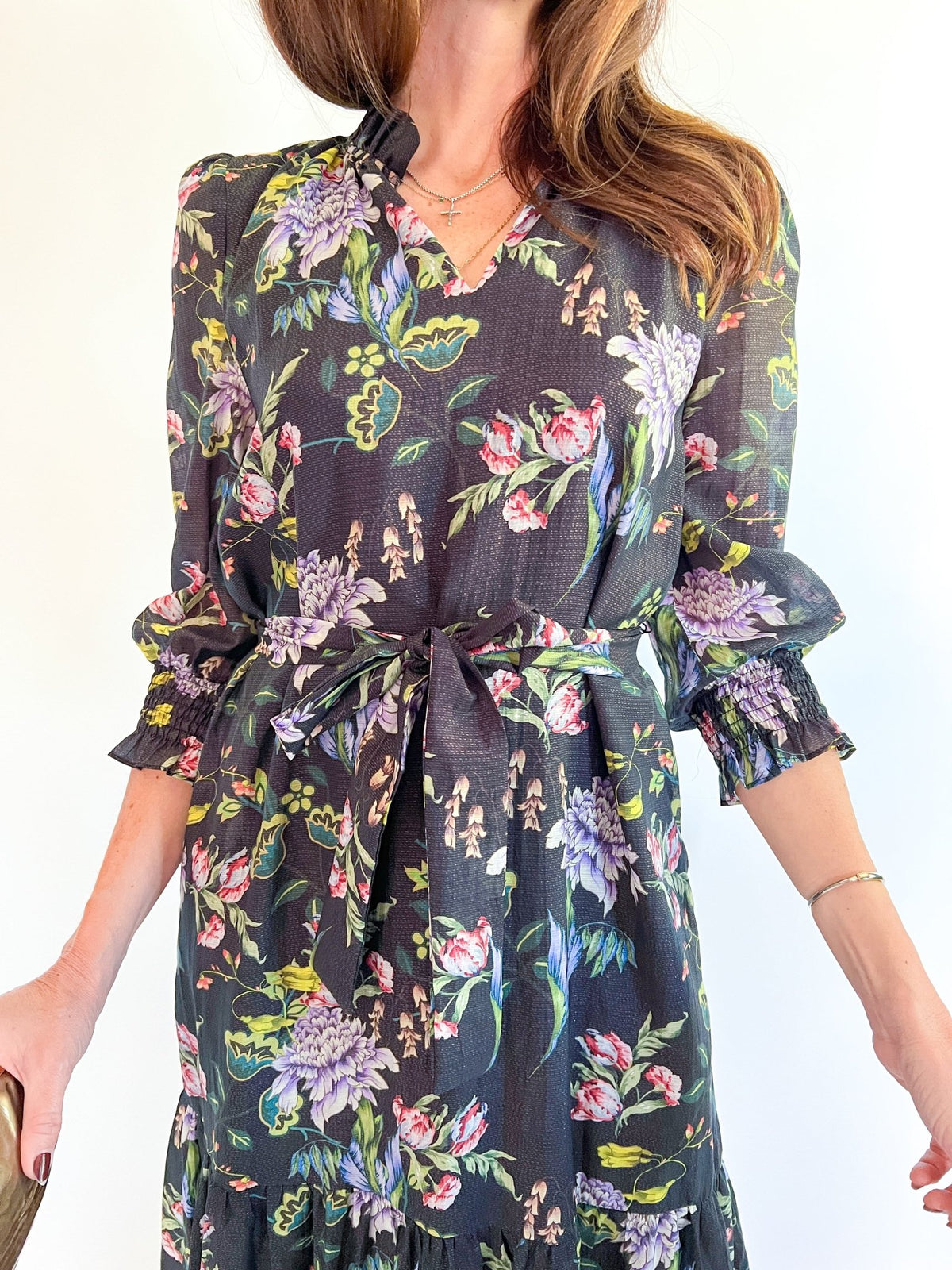 Midnight Garden Maxi Dress - Swoon Boutique New Orleans