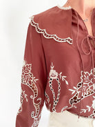 Milica Scallop Eyelet Top - Swoon Boutique New Orleans