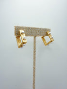 Mini Pearl Diamond Hoop - Swoon Boutique New Orleans