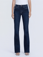 Blue dark wash bootcut jeans