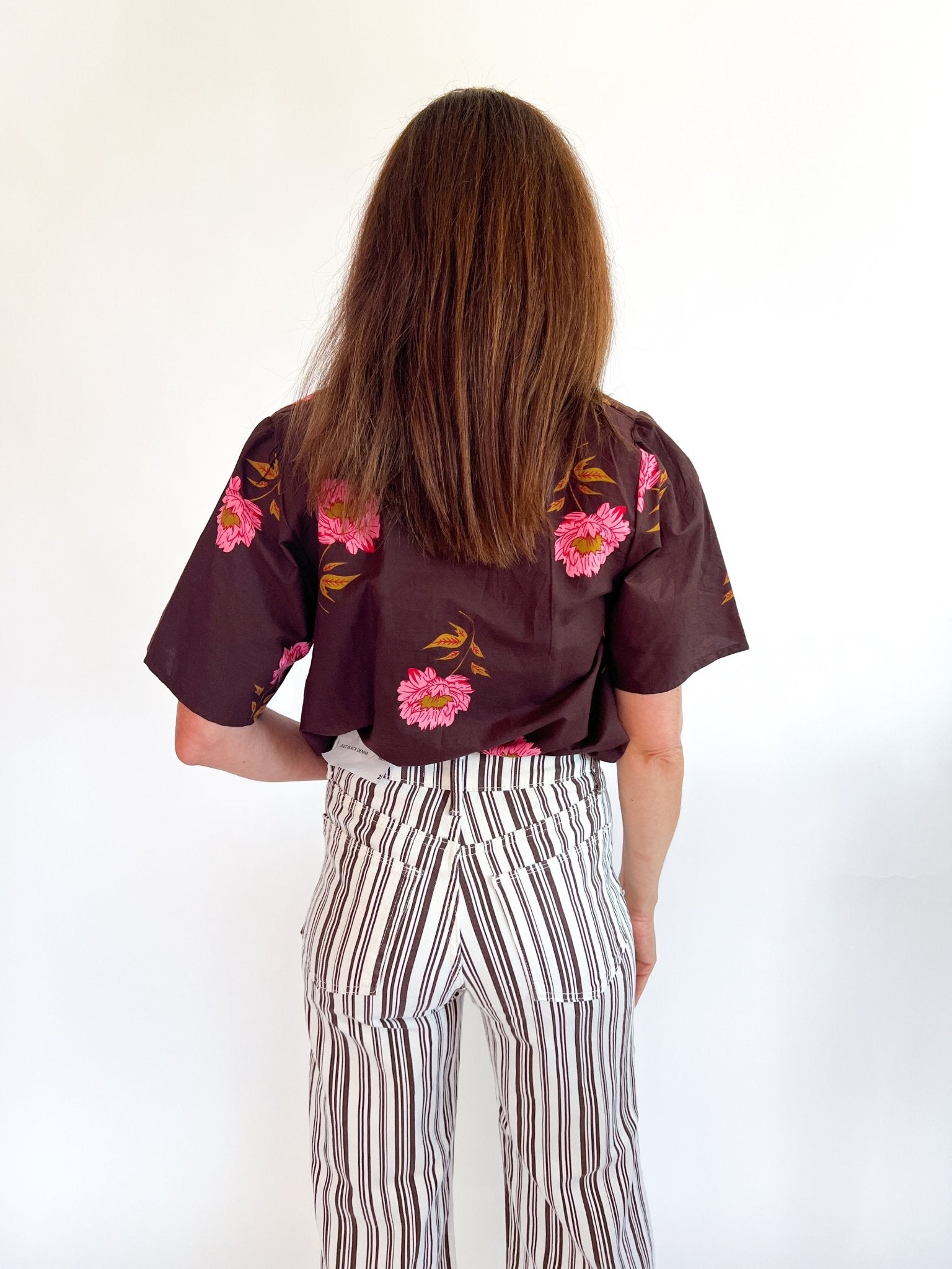 Mocha Bloom Blouse - Swoon Boutique New Orleans