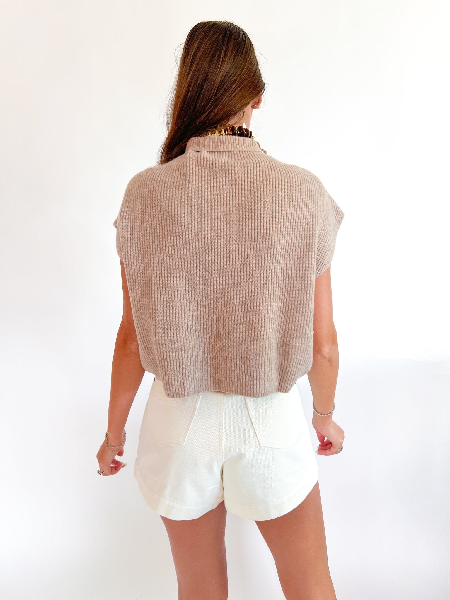 Mock Neck Sweater Top - Swoon Boutique New Orleans