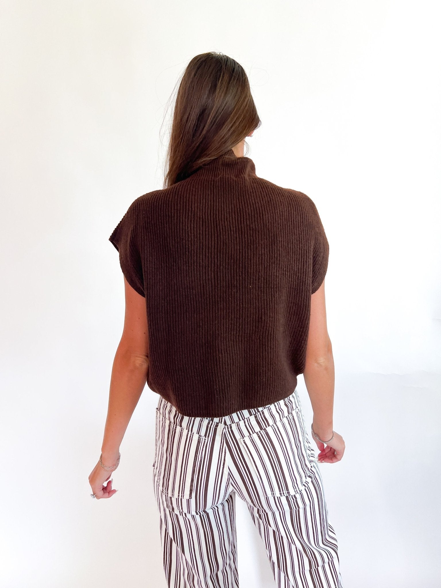 Mock Neck Sweater Top - Swoon Boutique New Orleans