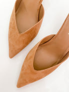 Mod Suede Pointed Toe Kitten Heel - Swoon Boutique New Orleans