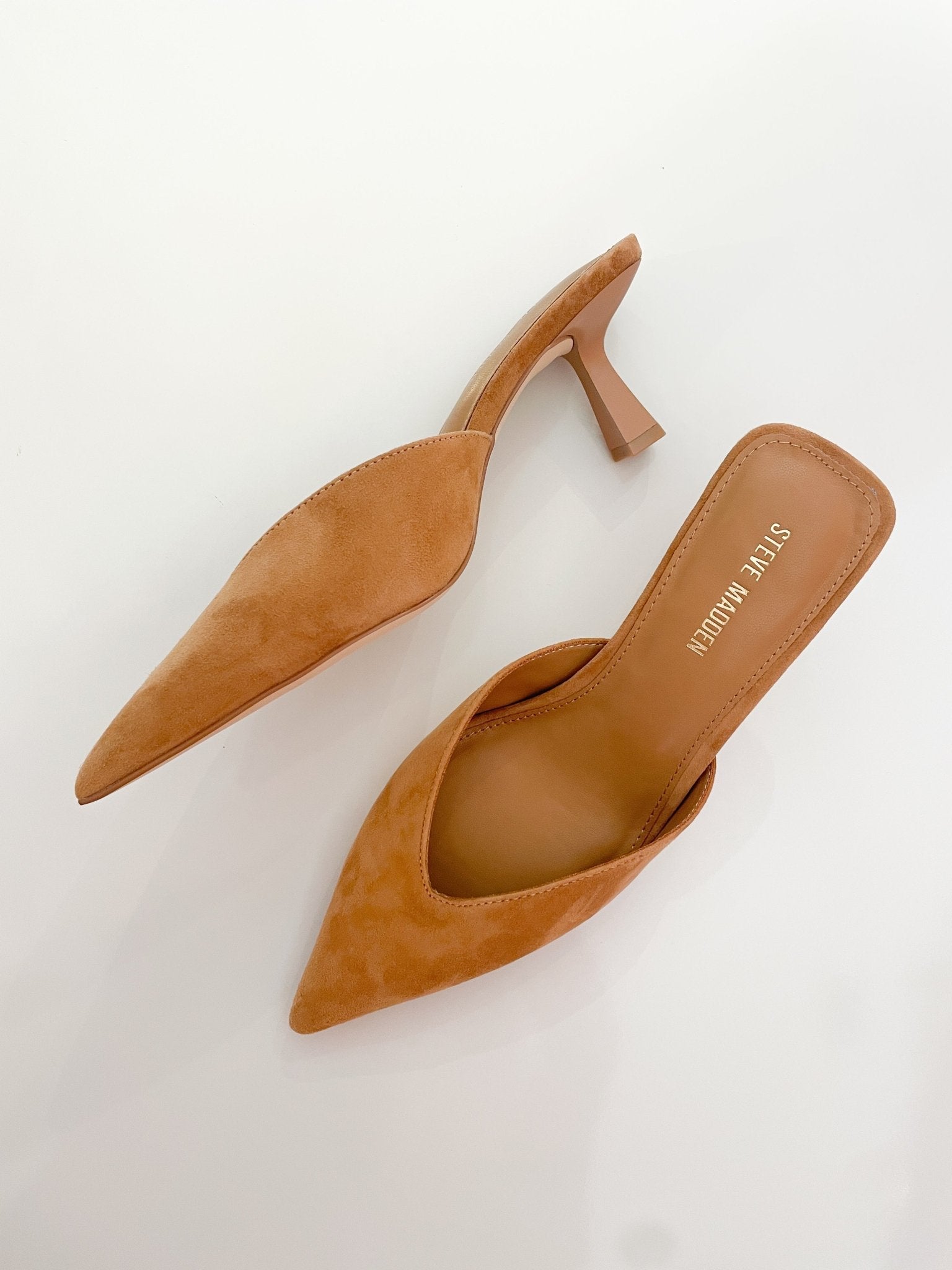 Mod Suede Pointed Toe Kitten Heel - Swoon Boutique New Orleans
