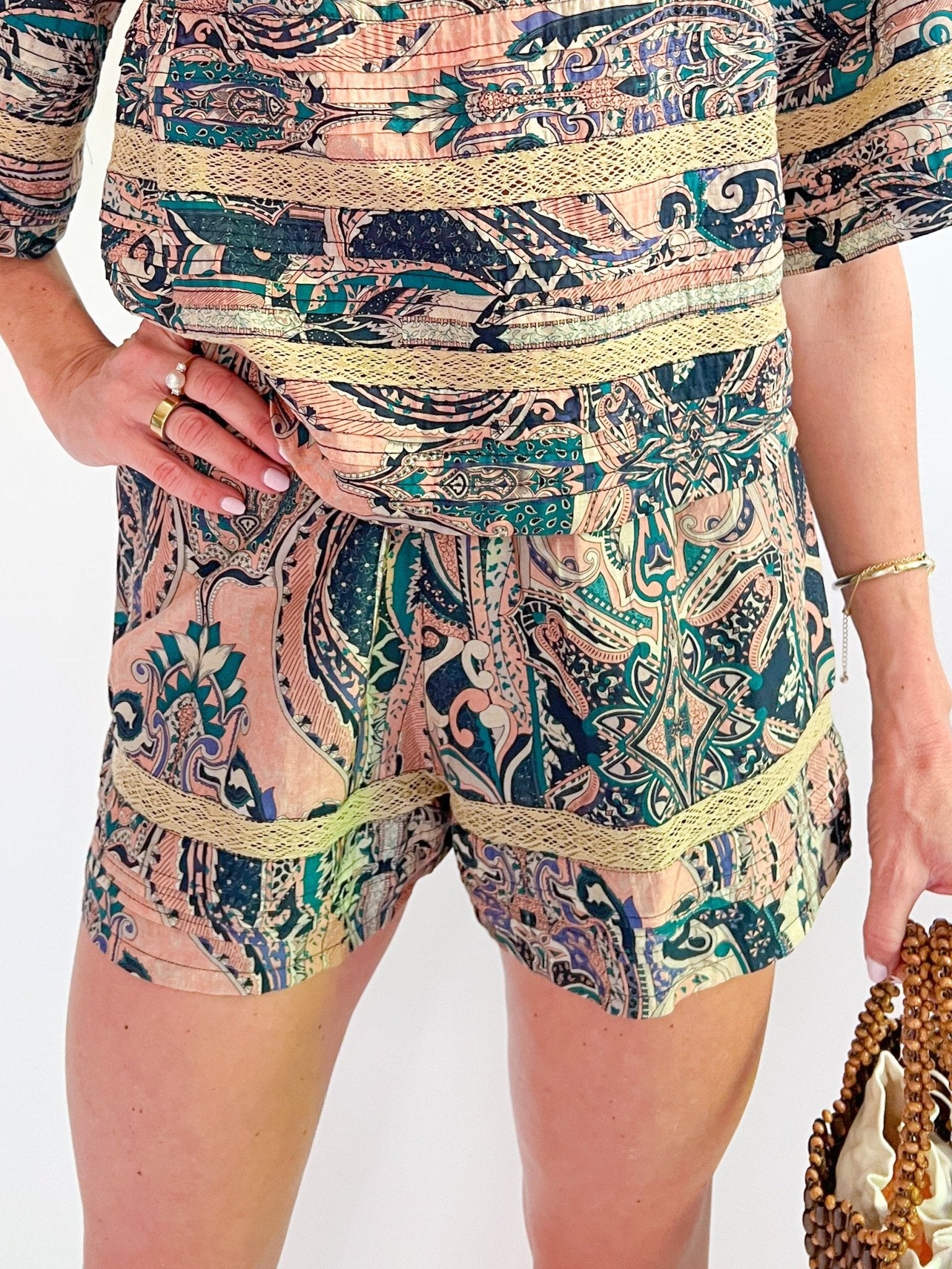 Mosaic Fuller Shorts - Swoon Boutique New Orleans