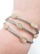 Mult Strand Open Cuff - Swoon Boutique New Orleans