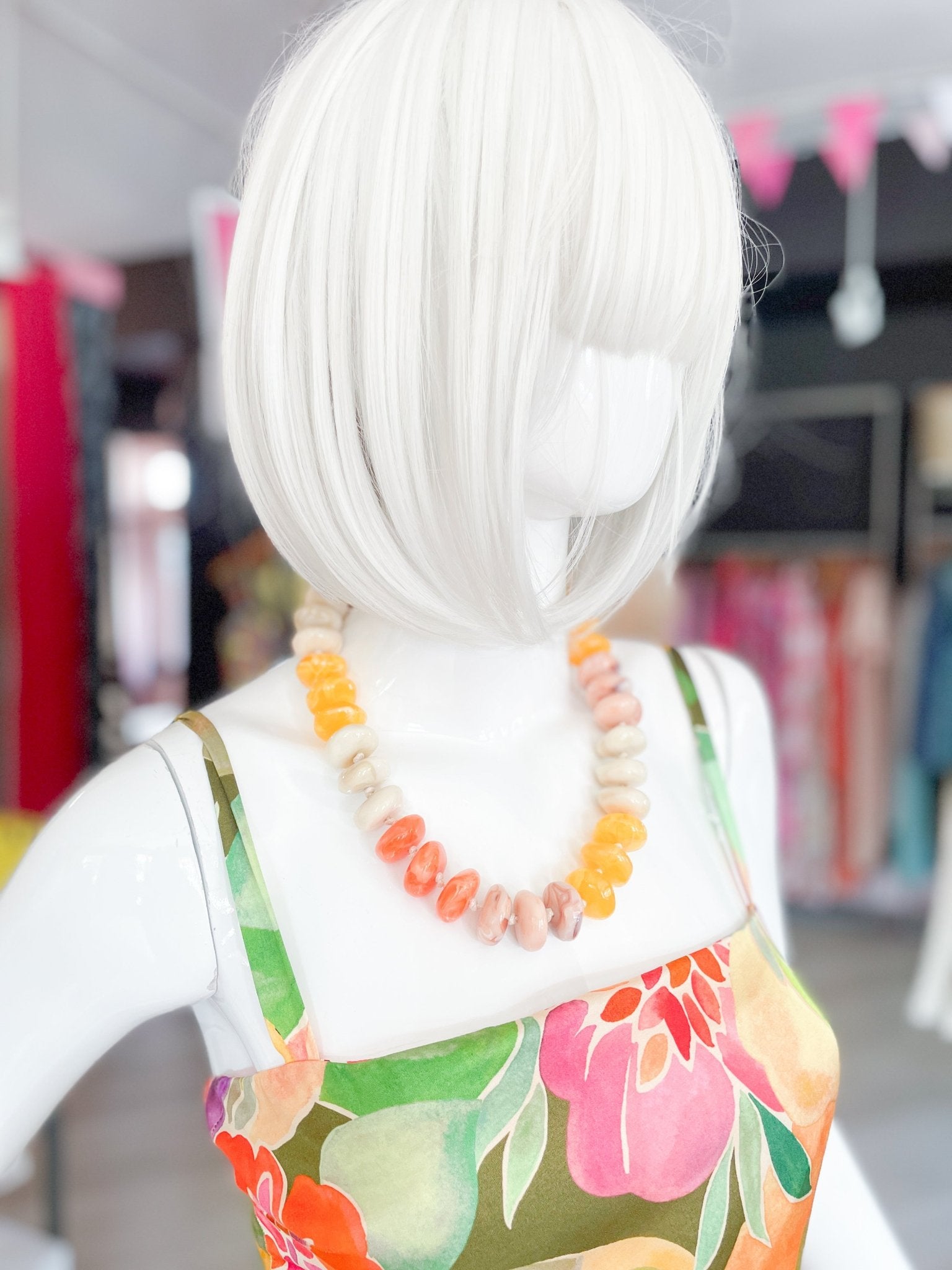 Multi Color Beaded Necklace - Swoon Boutique New Orleans