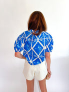 Nadia Blue Tile Top - Swoon Boutique New Orleans