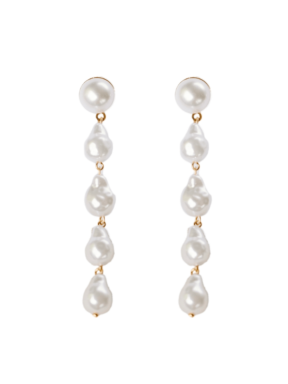 Natural Pearl Statement Drop Earrings - Swoon Boutique New Orleans