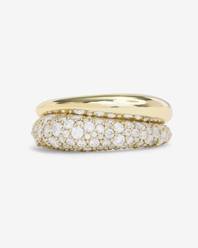 Norah Loves a Pavé Double Ring - Swoon Boutique New Orleans