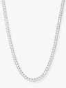 Not Your Basic Tennis Necklace 16 inch with 122 round simulated diamonds by Melinda Maria