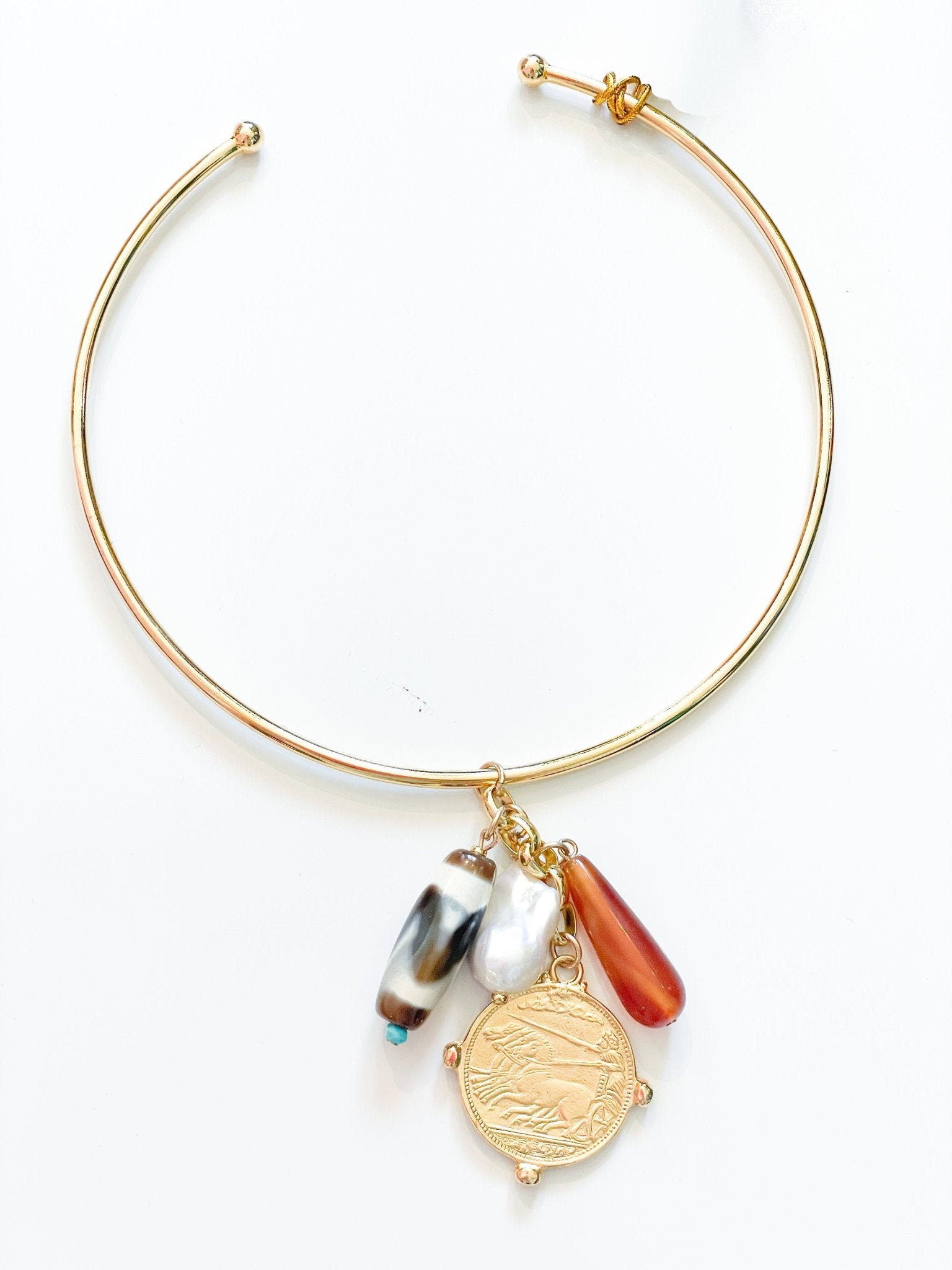 Odessa Coin Chandelier Collar Necklace - Swoon Boutique New Orleans
