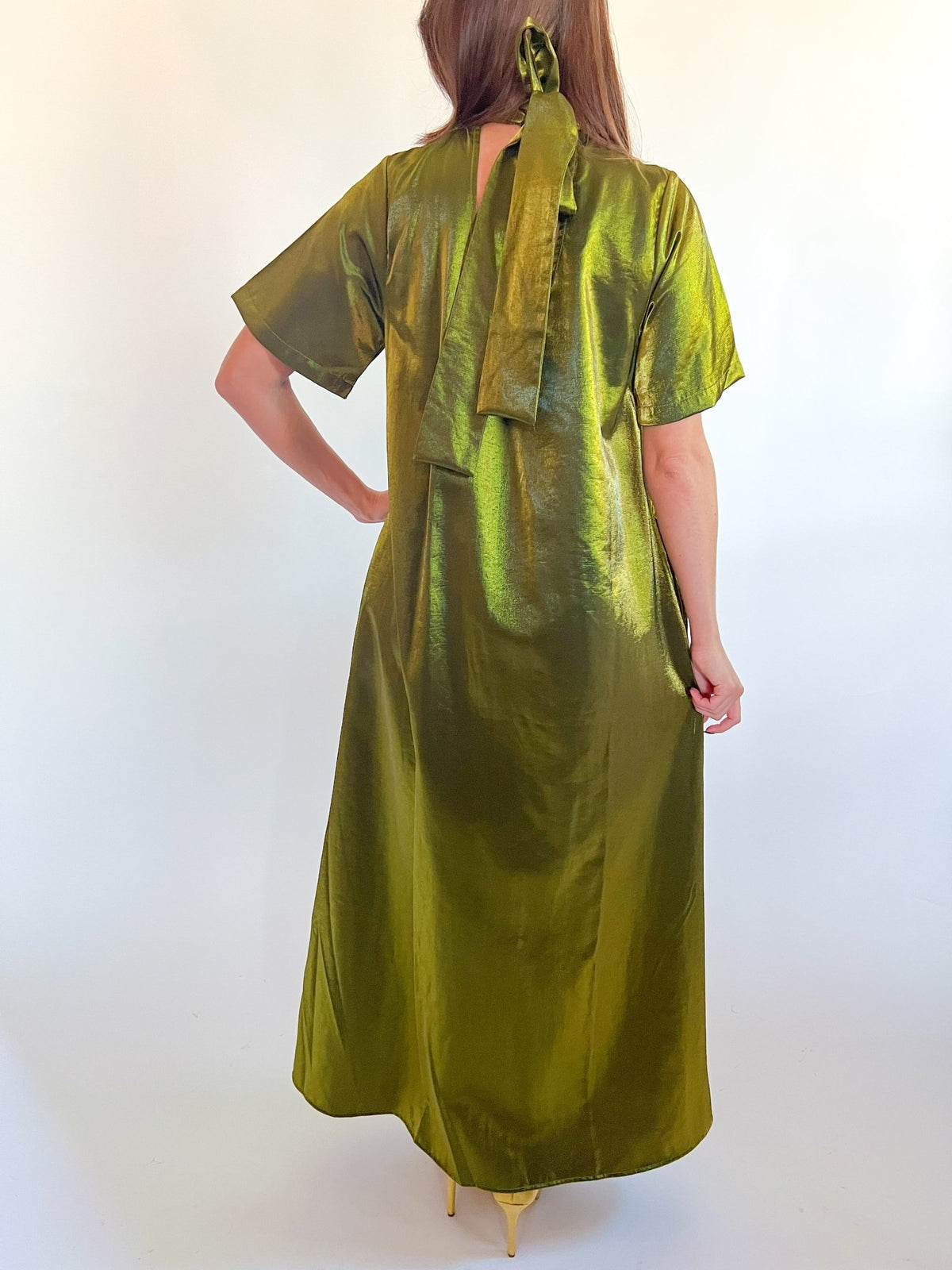 Olive Grove Midi Dress - Swoon Boutique New Orleans