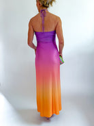 Ombre Halter Bead Maxi Dress - Swoon Boutique New Orleans