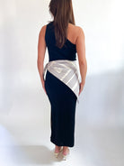 One Shoulder Scarf Detail Maxi Dress - Swoon Boutique New Orleans