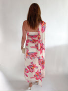 One Shoulder Tropical Floral Maxi Dress - Swoon Boutique New Orleans