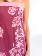 Orchid Bloom Satin Midi Dress - Swoon Boutique New Orleans