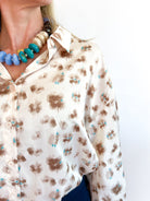Painted Petals Blouse - Swoon Boutique New Orleans