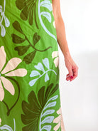 Palm Haven Halter Midi Dress - Swoon Boutique New Orleans