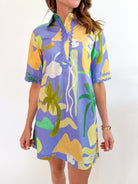 Paradise Collared Mini Dress - Swoon Boutique New Orleans