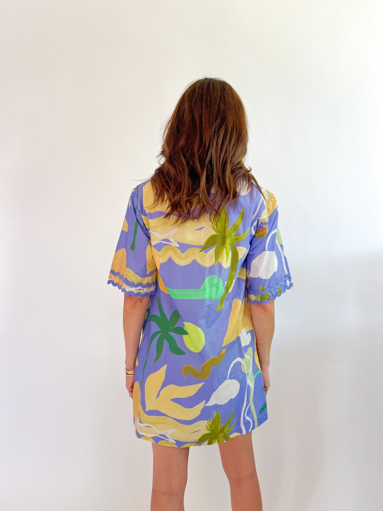 Paradise Collared Mini Dress - Swoon Boutique New Orleans