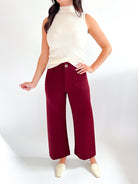 Patch Pocket Solid Knit Pants - Swoon Boutique New Orleans