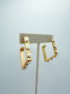 Pearl Diamond Hoop - Swoon Boutique New Orleans
