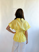 Peplum Short Sleeve Top - Swoon Boutique New Orleans