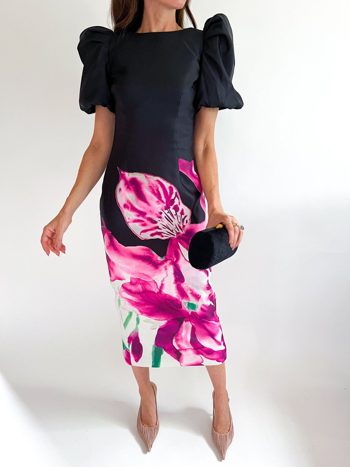 Petalia Midi Dress - Swoon Boutique New Orleans