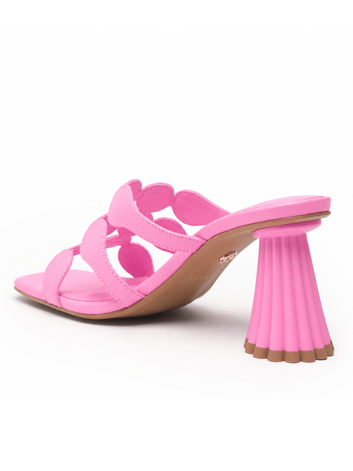 Pink Jessica Flare Heel - Swoon Boutique New Orleans