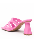 Pink Jessica Flare Heel - Swoon Boutique New Orleans
