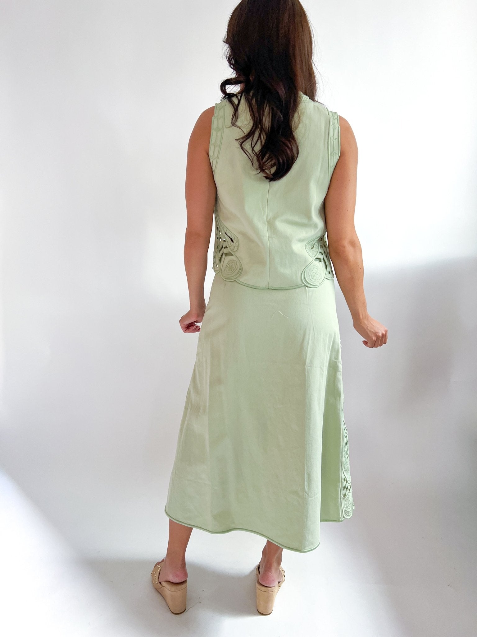 Pistachio Skirt Set - Swoon Boutique New Orleans