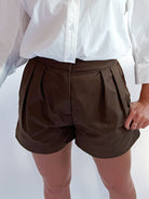 Pleated A-Line Shorts - Swoon Boutique New Orleans
