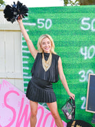 Pleated Detail Top & Skirt Set - Swoon Boutique New Orleans