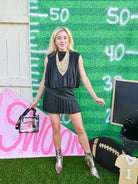 Pleated Detail Top & Skirt Set - Swoon Boutique New Orleans