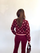 Polka Dot Cardigan Sweater - Swoon Boutique New Orleans