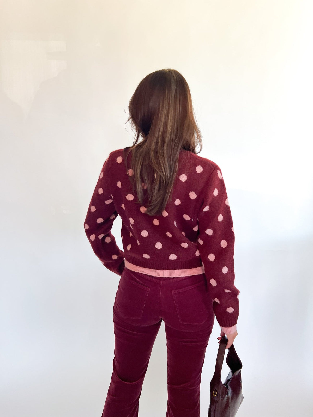 Polka Dot Cardigan Sweater - Swoon Boutique New Orleans
