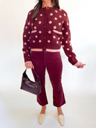 Polka Dot Cardigan Sweater - Swoon Boutique New Orleans