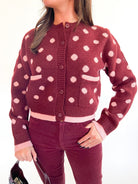 Polka Dot Cardigan Sweater - Swoon Boutique New Orleans