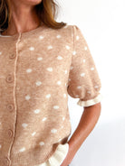 Polka Dot Knit Cardigan - Swoon Boutique New Orleans