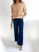 Polka Dot Knit Cardigan - Swoon Boutique New Orleans