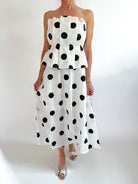 Polka Dot Midi Dress - Swoon Boutique New Orleans