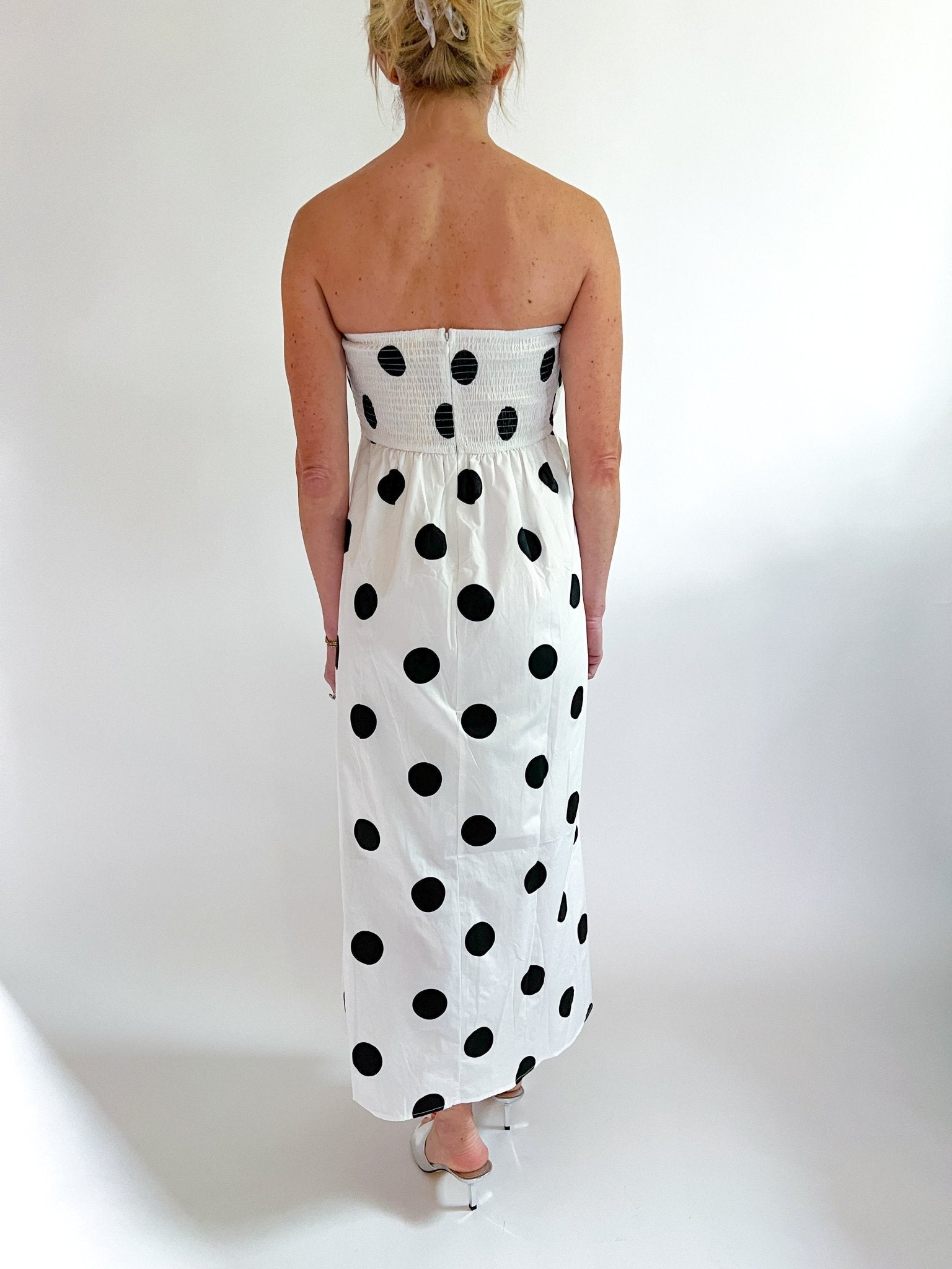 Polka Dot Midi Dress - Swoon Boutique New Orleans